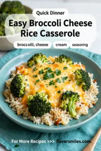 Easy Broccoli Cheese Rice Casserole