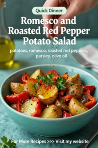 Potato Salad: Romesco and Roasted Red Pepper Potato Salad in 25 Minutes