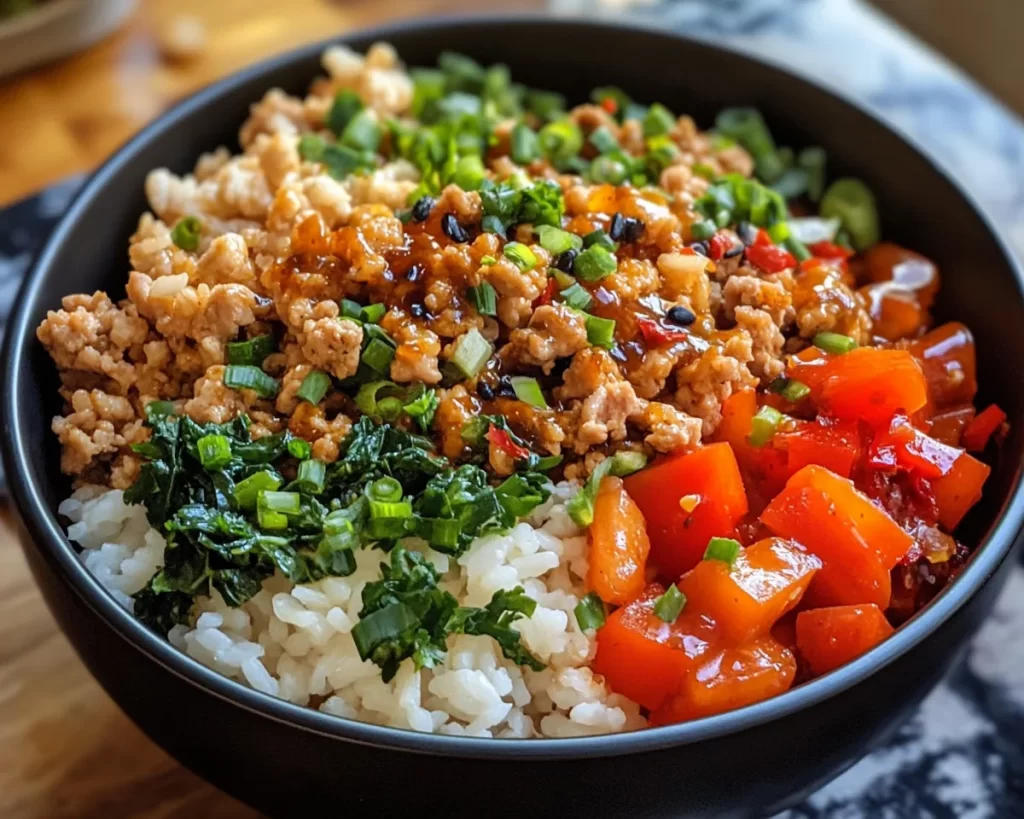 Easy Dinner Recipes: Honey Garlic Ground Turkey and Rice Bowls in 20 Minutes