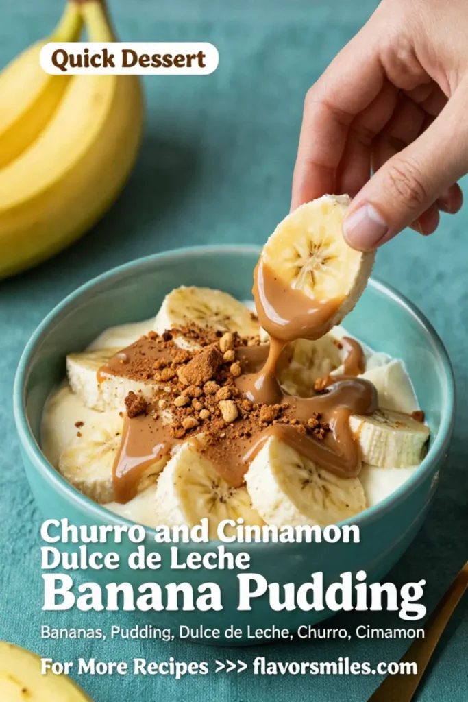 Banana Pudding: Churro and Cinnamon Dulce de Leche Banana Pudding in 20 Minutes