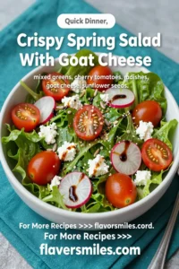 Crispy Spring Salad With Goat Cheese