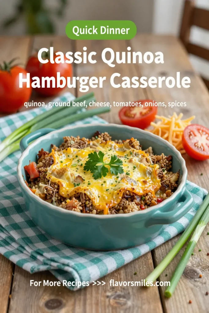 Classic Quinoa Hamburger Casserole