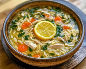 Mediterranean Diet Recipes: Greek Lemon Chicken Soup With Orzo in 25 Minutes