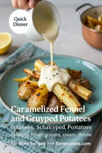 Scalloped Potatoes: Caramelized Fennel and Gruyere Scalloped Potatoes in 40 Minutes