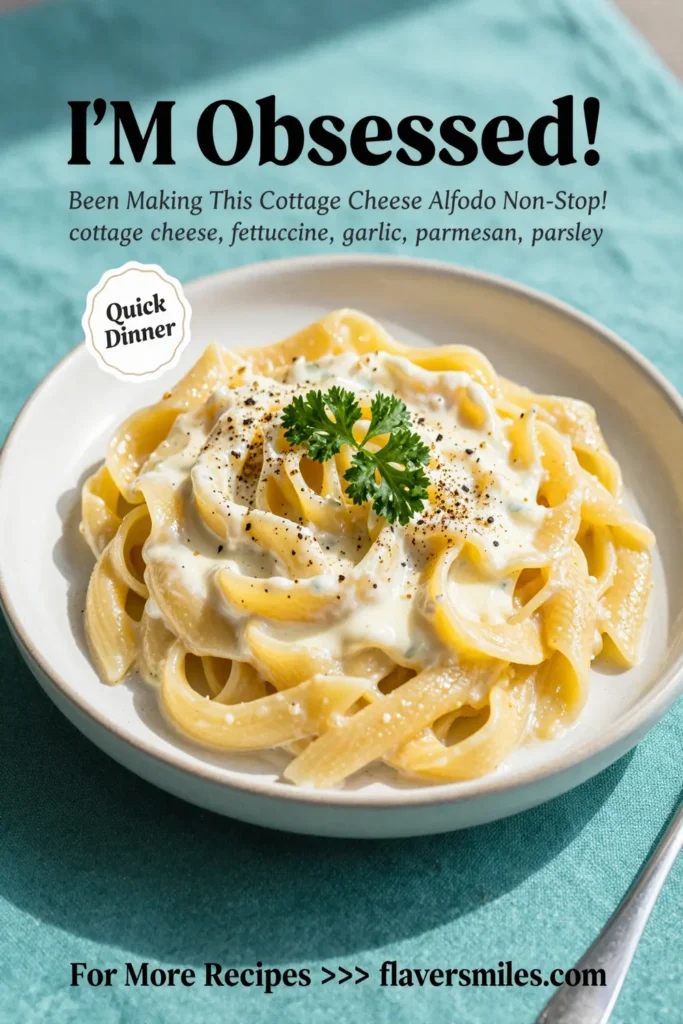 I'M Obsessed! Been Making This Cottage Cheese Alfredo Non-Stop!