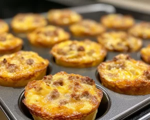 Breakfast Ideas: Meal Prep Egg Muffins With Sausage and Cheddar in 25 Minutes