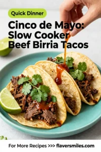 Cinco de Mayo: Slow Cooker Beef Birria Tacos for Cinco de Mayo in 15 Minutes Prep