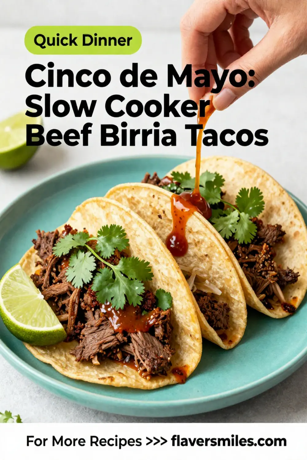 Cinco de Mayo: Slow Cooker Beef Birria Tacos for Cinco de Mayo in 15 Minutes Prep