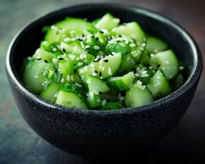Cucumber Salad: Viral Sesame Rice Vinegar Smashed Cucumber Salad in 10 Minutes