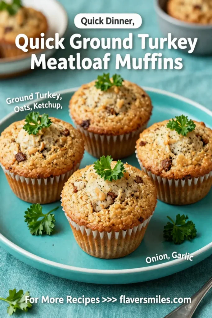 Quick Ground Turkey Meatloaf Muffins