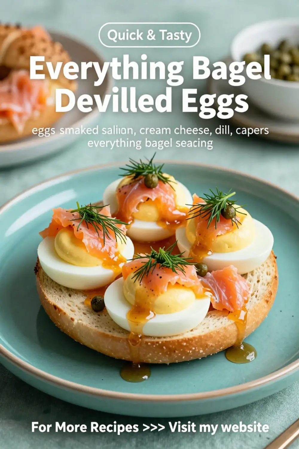 Deviled Eggs: Everything Bagel Deviled Eggs With Smoked Salmon in 20 Minutes