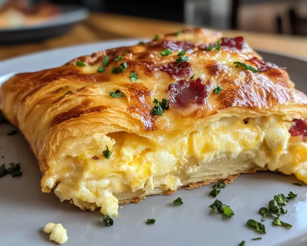 Breakfast Casserole: Croissant Egg and Cheese Breakfast Casserole in 35 Minutes
