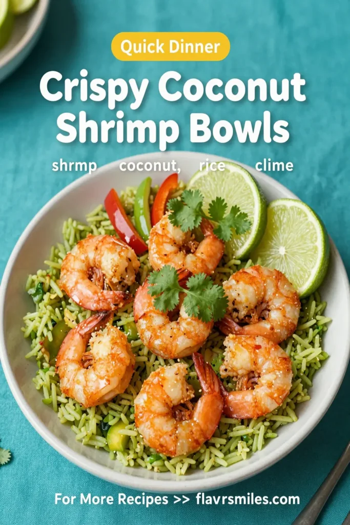 Crispy Coconut Shrimp Bowls