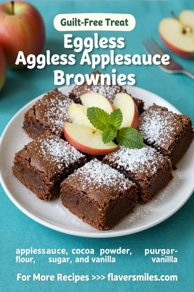 Eggless Applesauce Brownies
