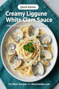 Creamy Linguine With White Clam Sauce