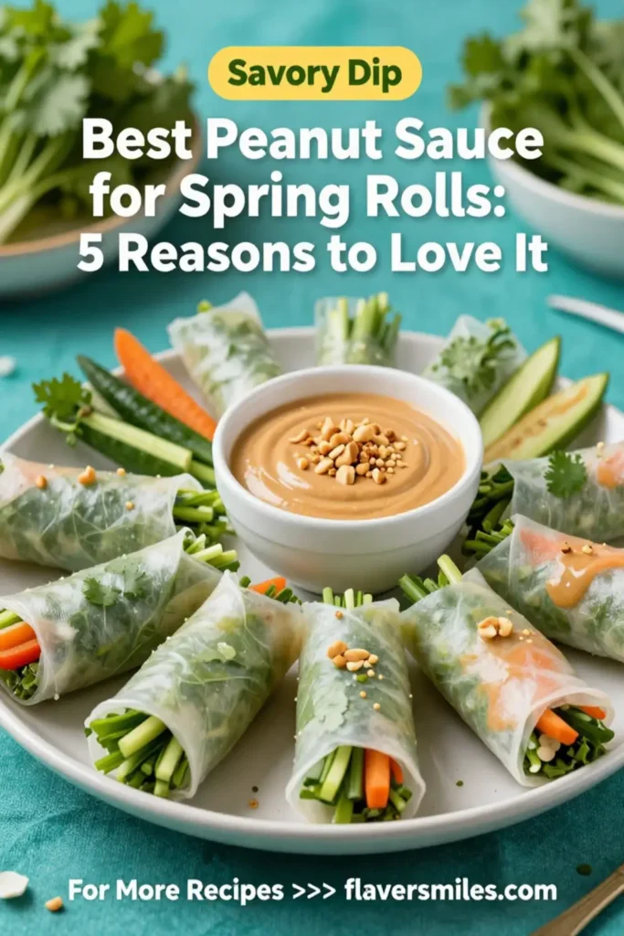 Best Peanut Sauce for Spring Rolls: 5 Reasons to Love It
