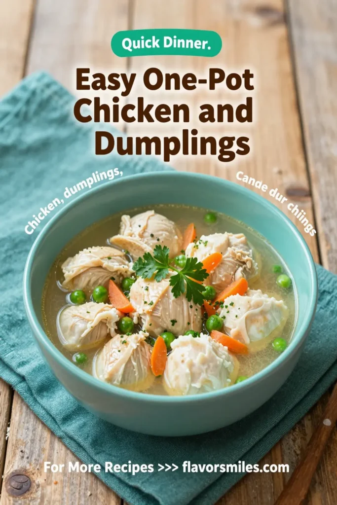 Easy One-Pot Chicken and Dumplings Recipe