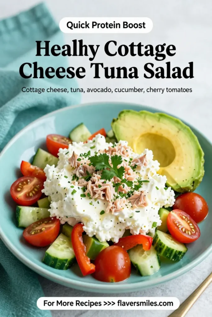 Healthy Cottage Cheese Tuna Salad