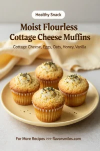 Moist Flourless Cottage Cheese Muffins