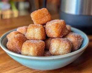 Dessert Recipes: Air Fryer Cinnamon Sugar Churro Bites in 15 Minutes