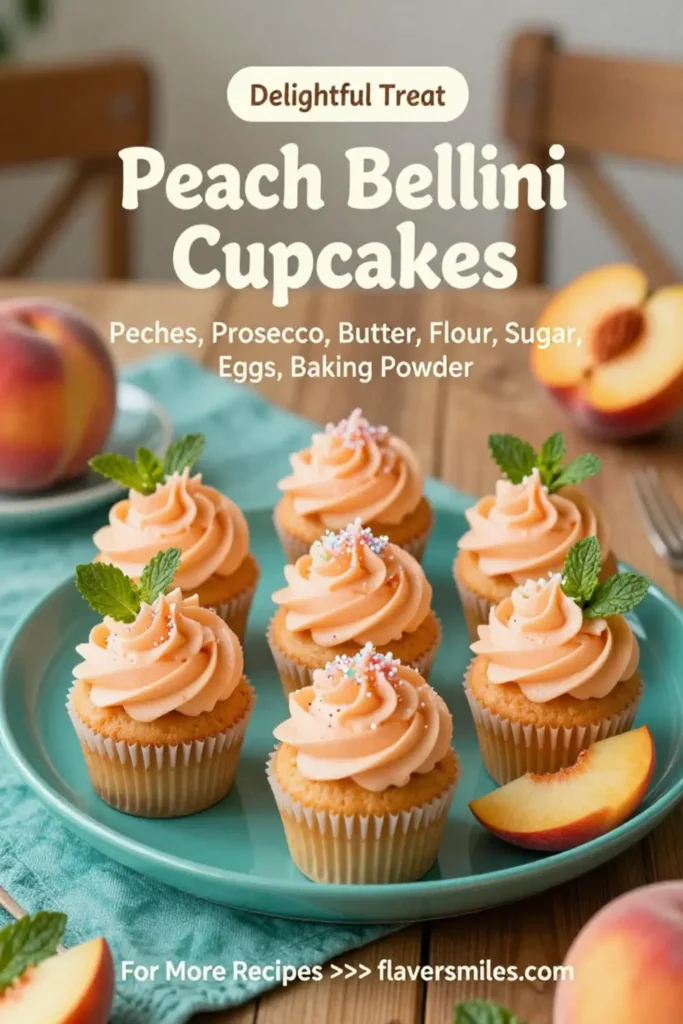 Peach Bellini Cupcakes