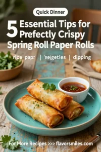 5 Essential Tips for Perfectly Crispy Spring Roll Paper Rolls