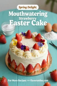 Mouthwatering Strawberry Easter Cake