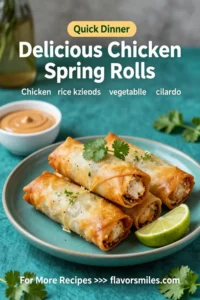 Delicious Chicken Spring Rolls with Peanut Sauce: 5 Secrets Revealed!