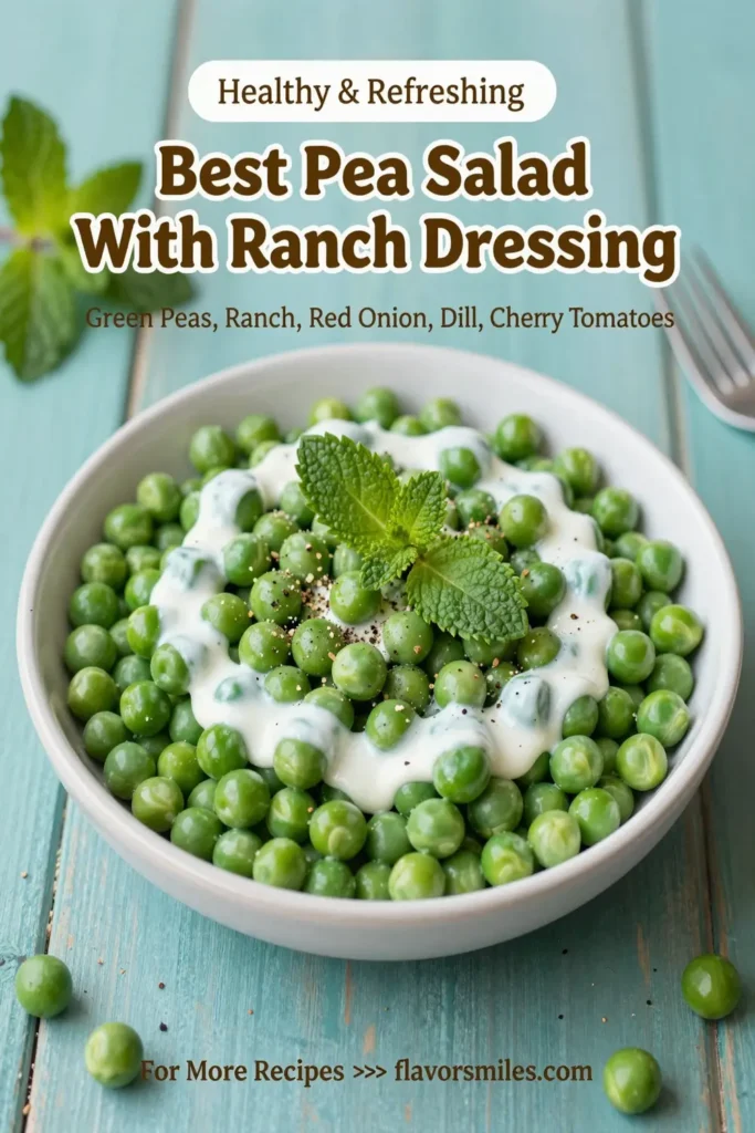 Best Pea Salad With Ranch Dressing