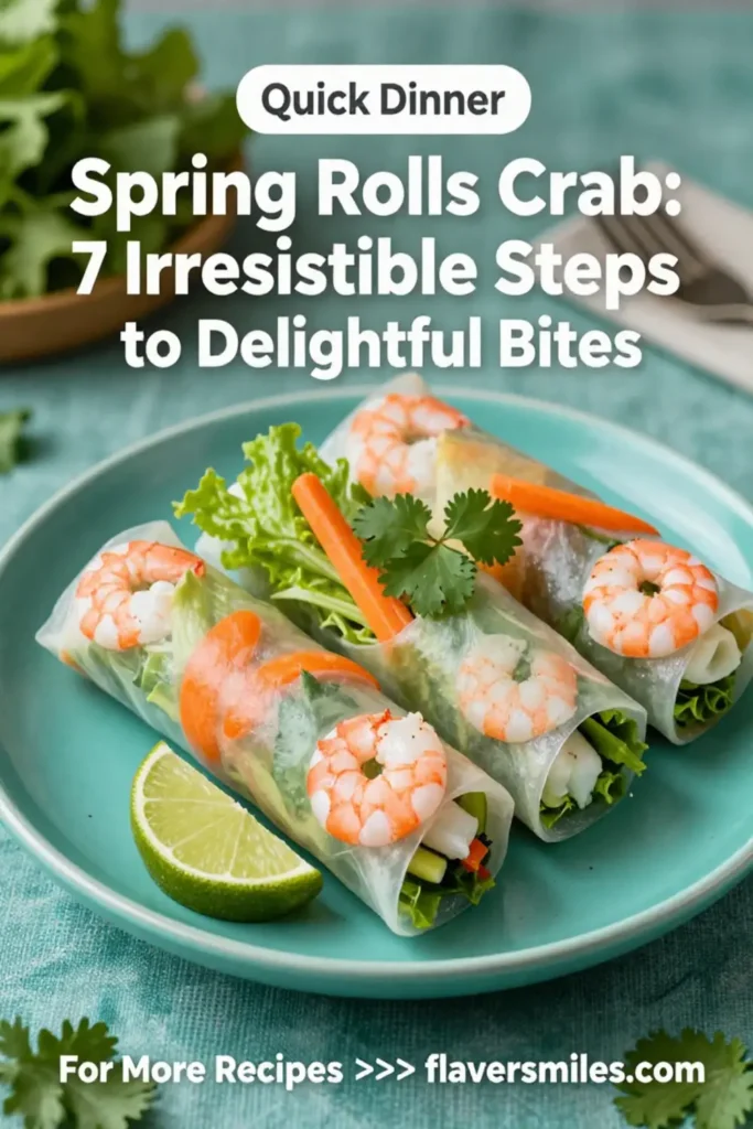 Spring Rolls Crab: 7 Irresistible Steps to Delightful Bites