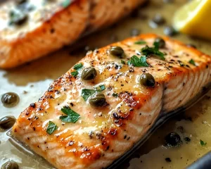 Salmon: Lemon Butter Pan Seared Salmon With Capers in 15 Minutes