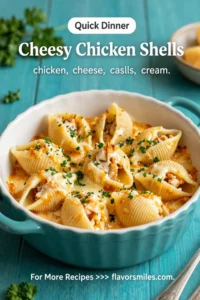 Cheesy Chicken Shells — The Ultimate Creamy, Comforting Pasta Bake