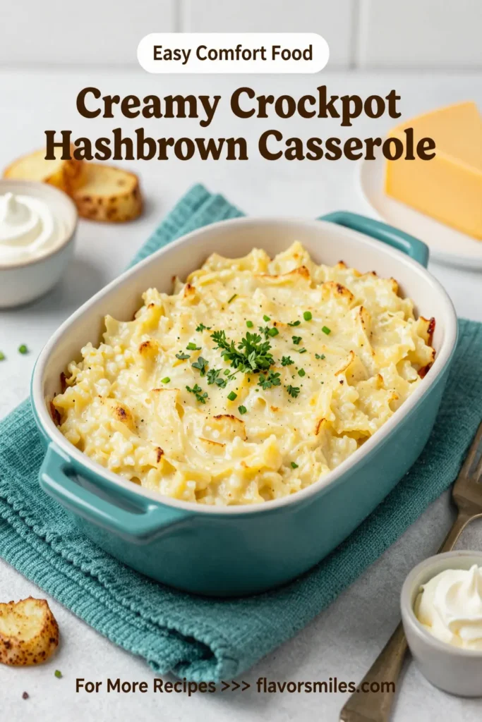 Creamy Crockpot Hashbrown Casserole