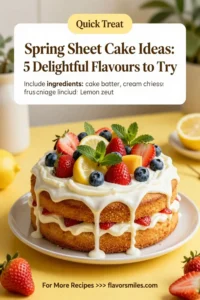 Spring Sheet Cake Ideas: 5 Delightful Flavors to Try