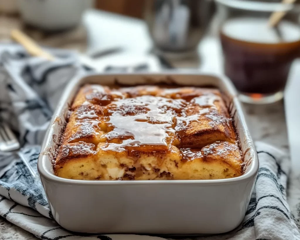 Breakfast Casserole: Overnight French Toast Casserole With Maple Glaze in 10 Minutes Prep
