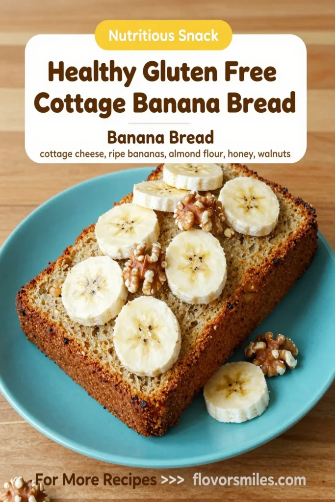 Healthy Gluten Free Cottage Cheese Banana Bread