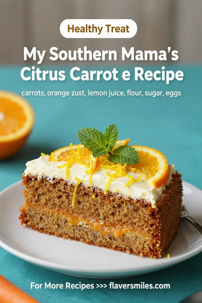 My Southern Mama'S Secret Citrus Carrot Cake Recipe!