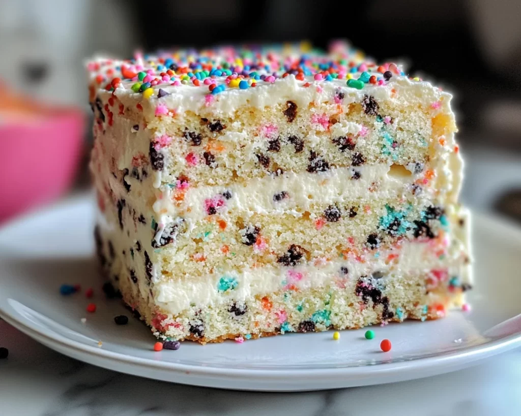 Birthday Cake: Funfetti Cookies and Cream Birthday Cake in 45 Minutes