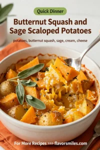 Scalloped Potatoes: Butternut Squash and Sage Scalloped Potatoes in 40 Minutes
