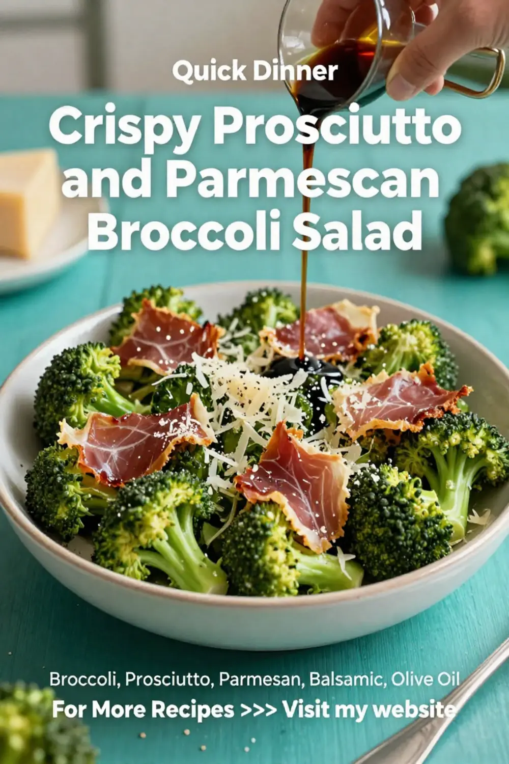 Broccoli Salad: Crispy Prosciutto and Parmesan Broccoli Salad in 15 Minutes