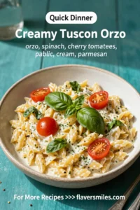 Creamy Tuscan Orzo