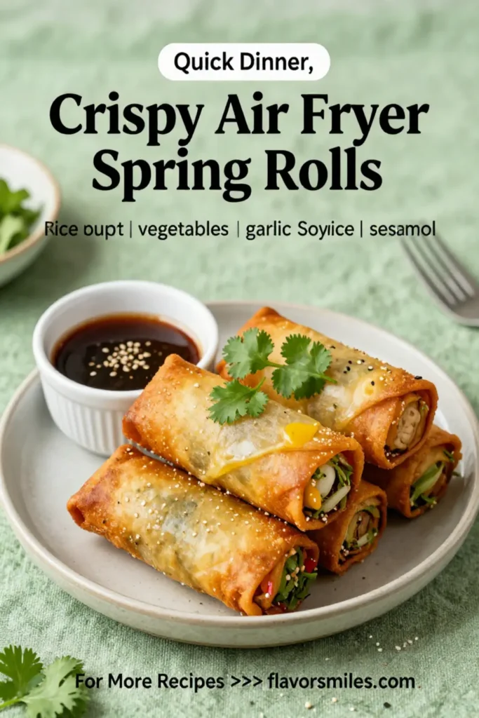 Crispy Air Fryer Spring Rolls: Delicious Rice Paper Recipes