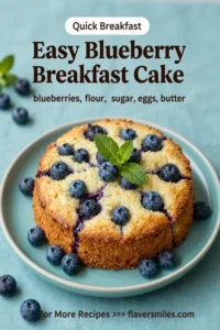 Easy Blueberry Breakfast Cake Recipe