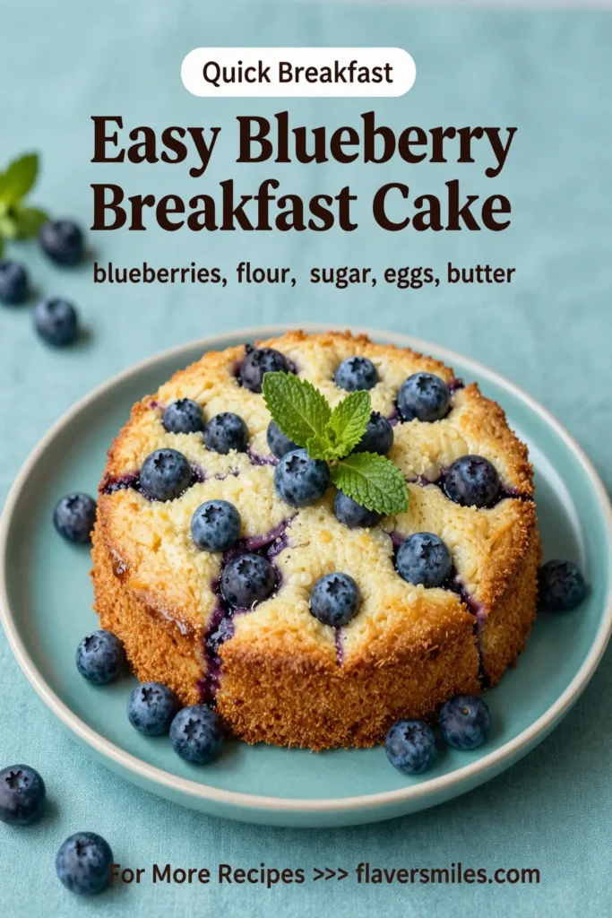 Easy Blueberry Breakfast Cake Recipe