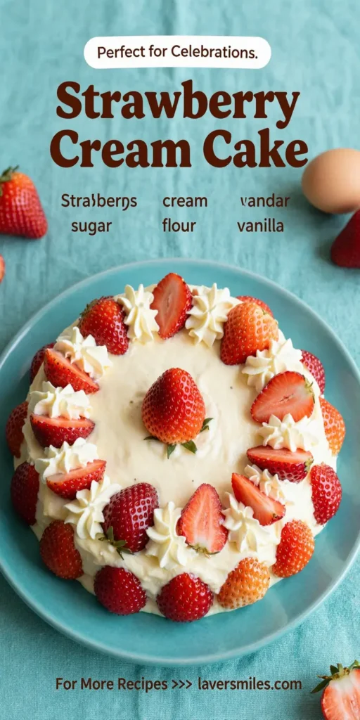 Strawberry Cream Cake