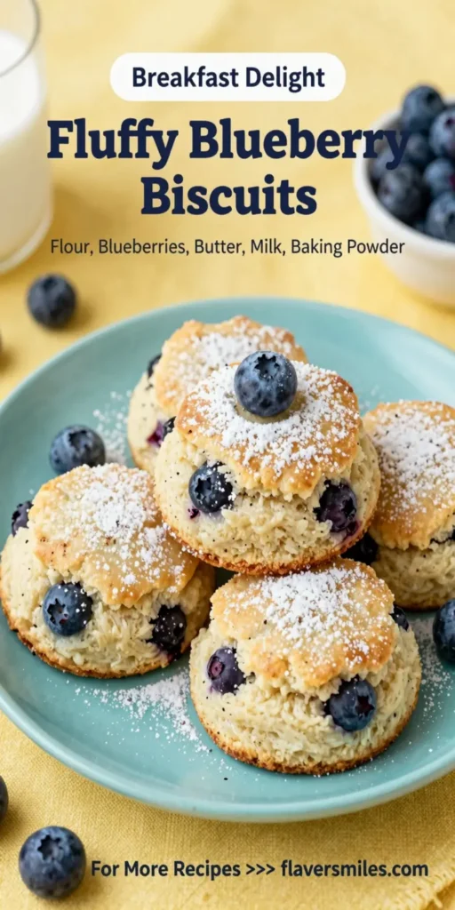 Fluffy Blueberry Biscuits