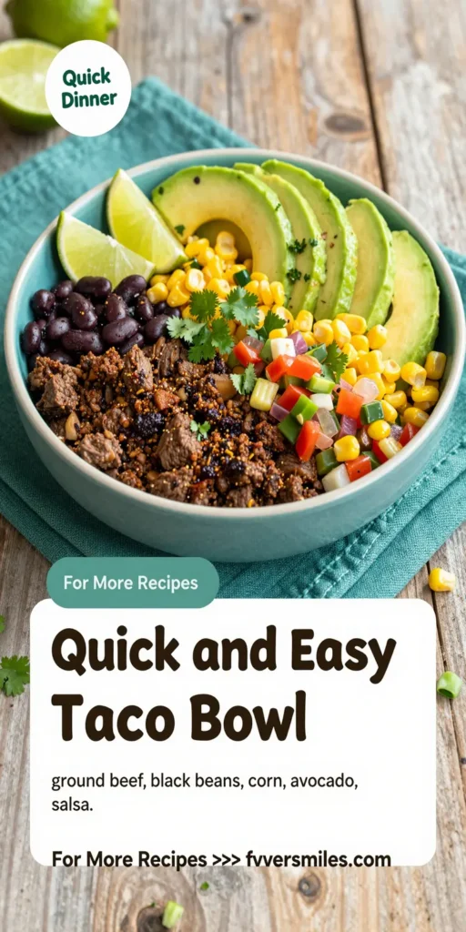 Quick and Easy Taco Bowl