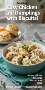 Easy Chicken and Dumplings with Biscuits