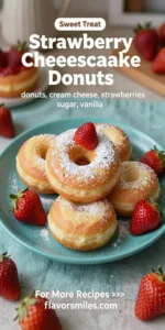 Strawberry Cheesecake Donuts
