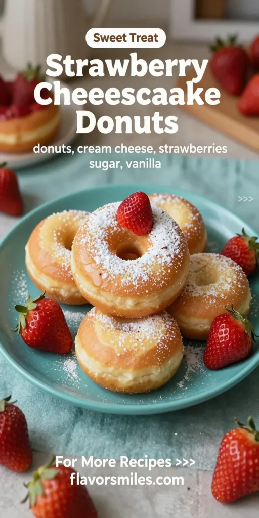 Strawberry Cheesecake Donuts